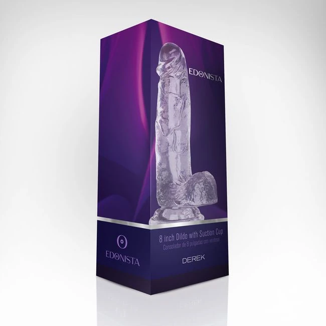 Derek 8'' Dildo with Suction Cup - Shape & Texture
