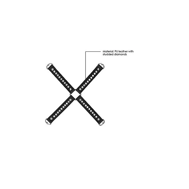 Diamond Studded Hogtie Black - Hardware & Fasteners