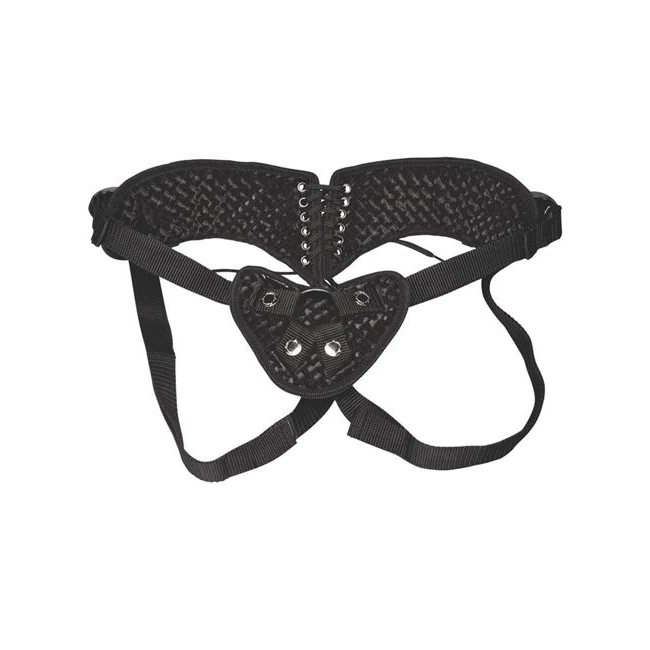 Diamond Velvet Strap on Corset - How It Wears