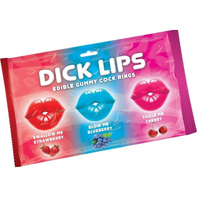 Dick Lips Gummy Cock Ring 3pk - by HOTT Products