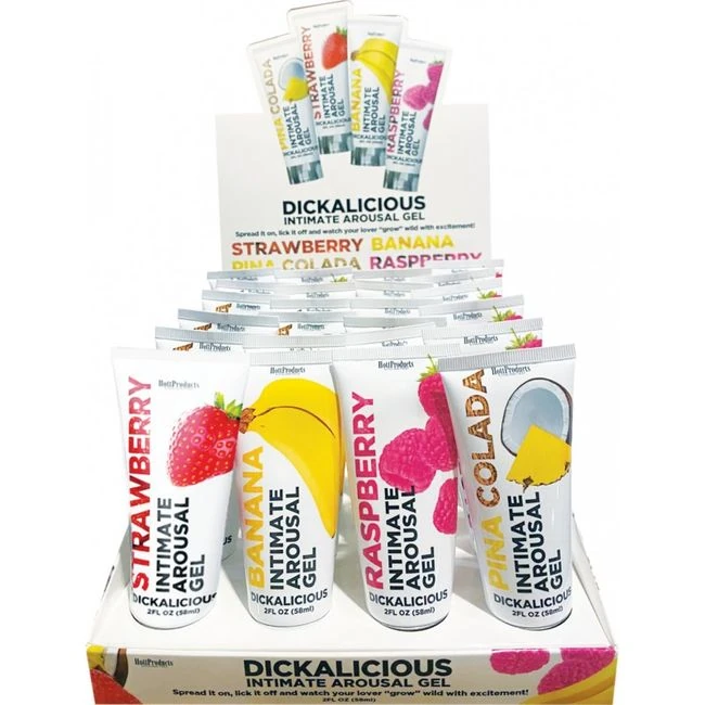 Dickalicious Display-24pc - Flavors & Packaging