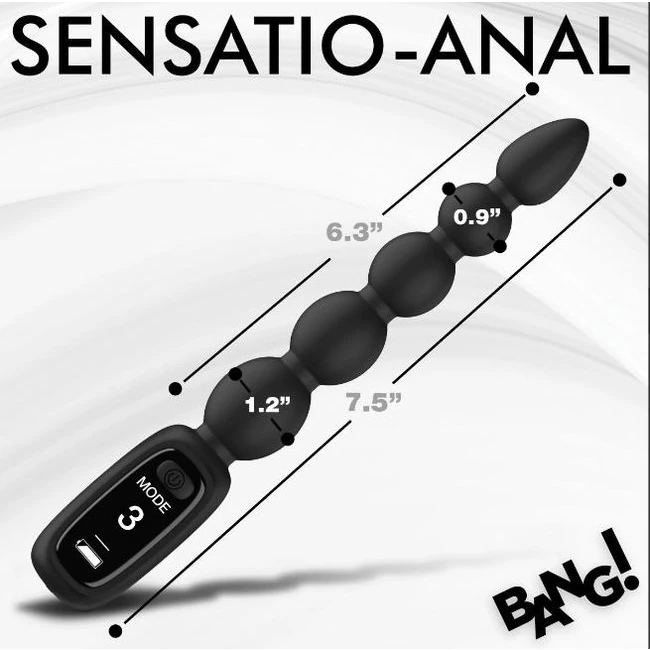 Digital Silicone Anal Beads - Graduated Sizing & Specifications