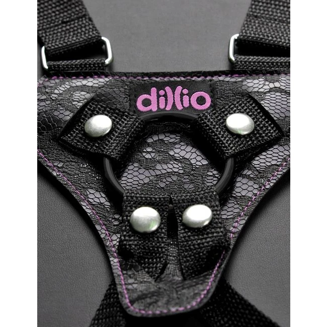 Dillio 6 Strap on Suspender Harness Set Pink " - Material Feel & Construction