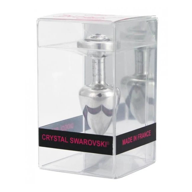Diogol Anni R Cat's Eye T1 Butt Plug Crystal  Silver - Shape & Comfort