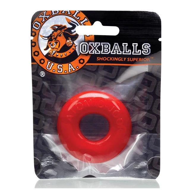 Do-nut 2 Cockring Oxball Tpr Red - Overview