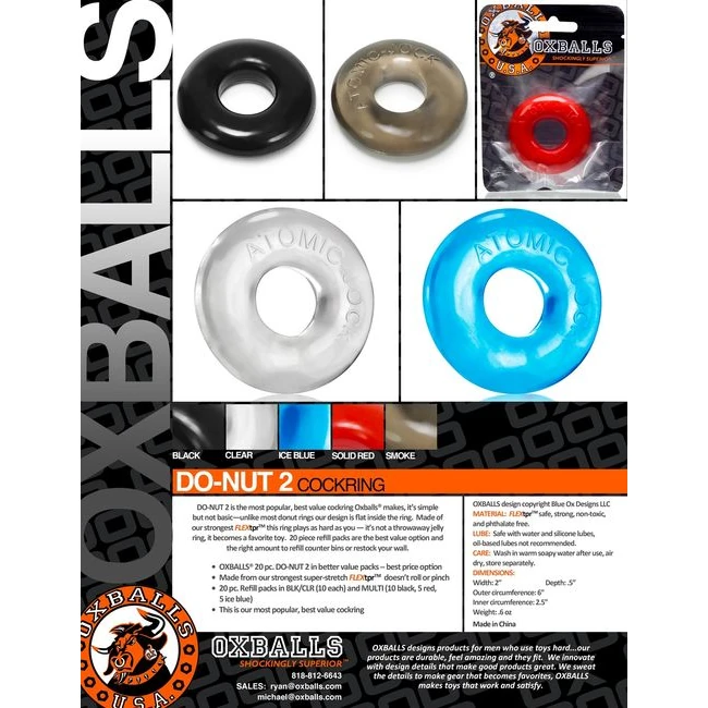 Do-nut-2 Cockring Smoke - Key Details