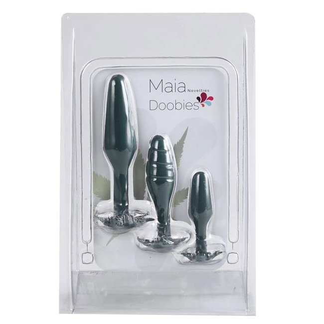 Doobies 420 Butt Plugs Set of 3 - Design and Material