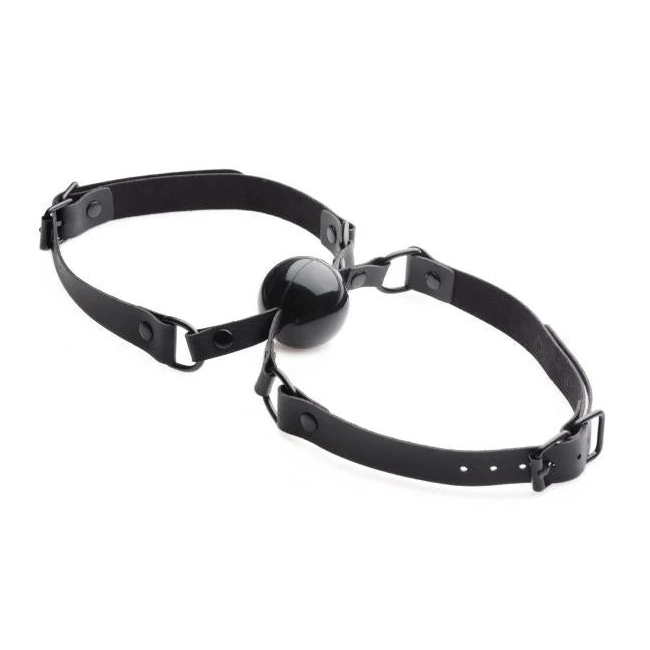 Doppleganger Silicone Double Mouth Gag Black - Hardware & Fasteners