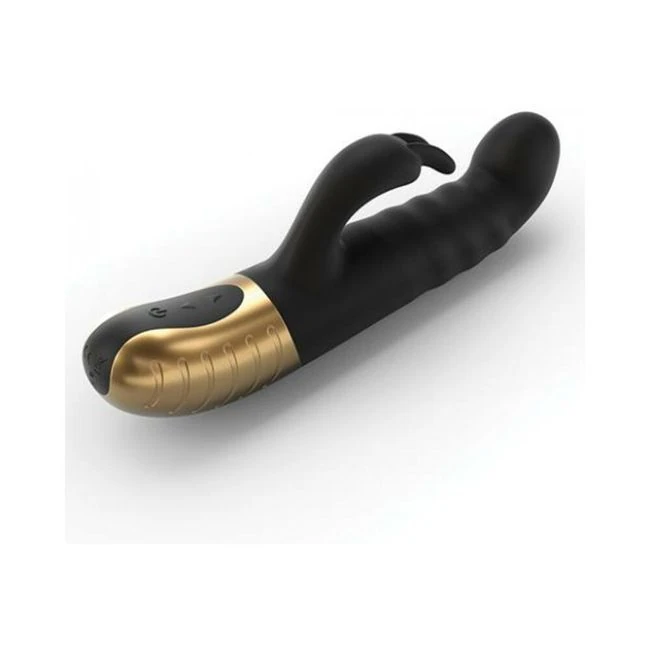 Dorcel G-stormer Thrusting G-spot Rabbit Vibrator Black Gold - Experience Unmatched G-Spot Stimulation with the Dorcel G-stormer Thrusting G-spot Rabbit Vibrator
