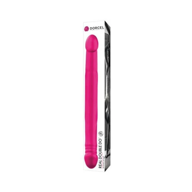 Dorcel Real Double Do 16.5" Dong Pink - Material Feel