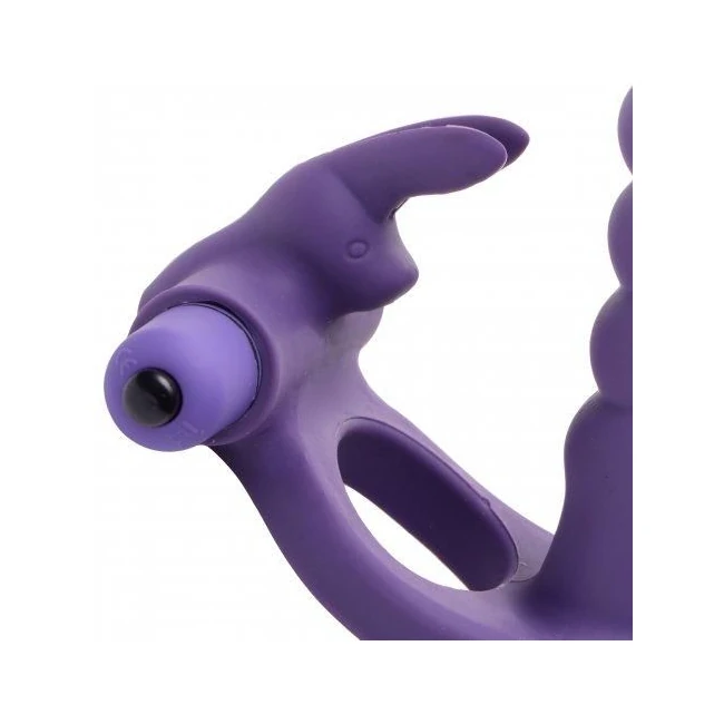 Double Delight Dual Penetration Vibrating Rabbit C Ring - Fit & Sizing