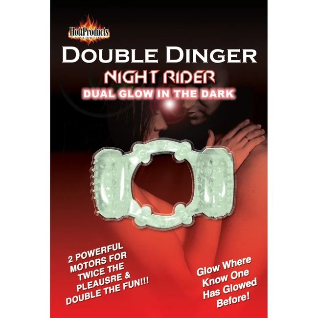 Double Dinger Night Rider Glo in the Dark - Two Removable Bullets, Each Running Over 40 Minutes