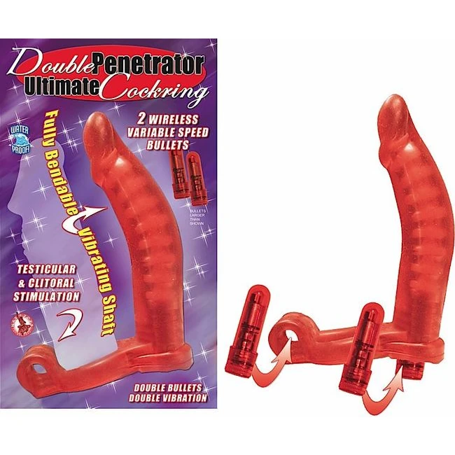 Double Penetrator Cockring - Material Feel & Stimulation Features