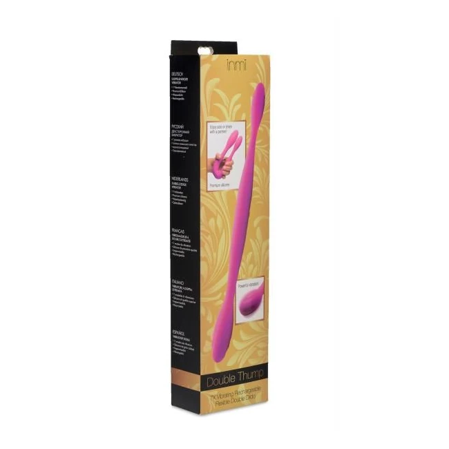 Double Thump 7x Rechargeable Silicone Double Dildo - Material & Feel