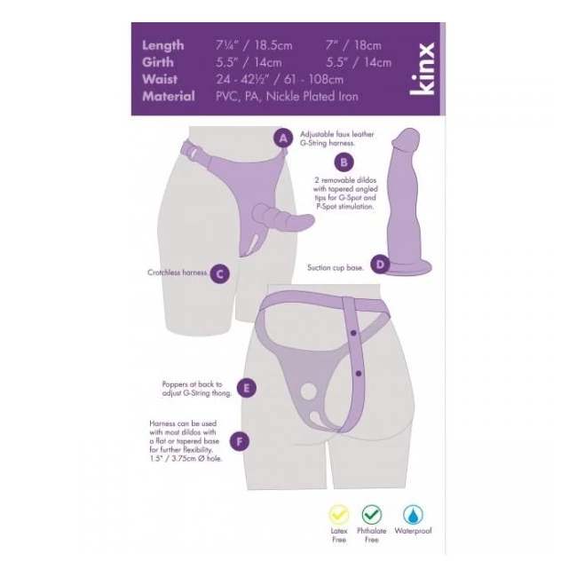 Double Tip Strap on Set Kinx - Material & Feel