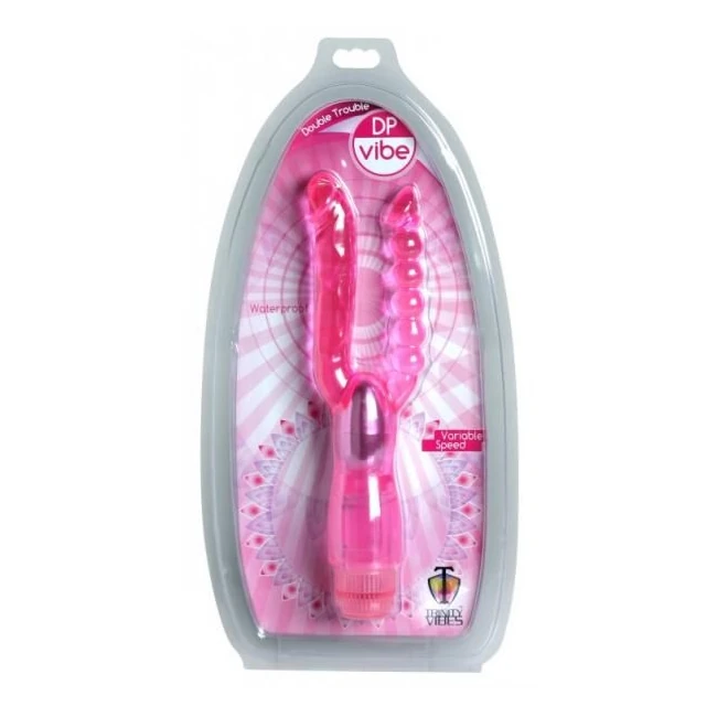 Double Trouble Dp Vibe Pink - Vibration Modes