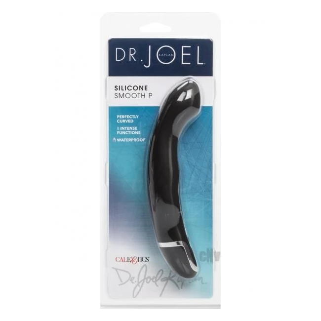 Dr Joel Silicone Smooth P Black Prostate Massager - Vibration Modes
