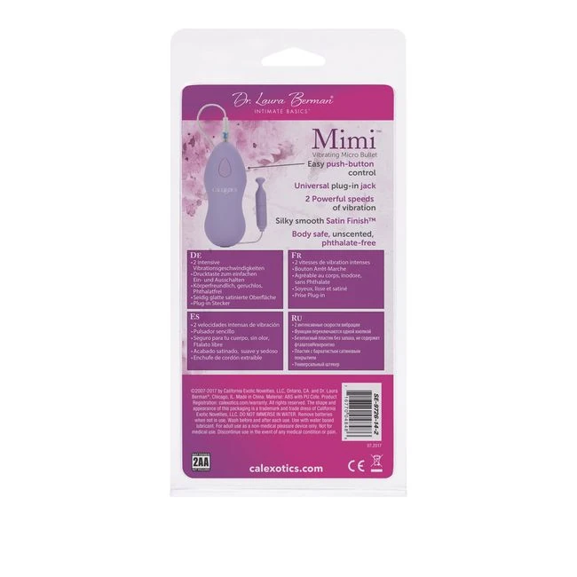 Dr Laura Berman Intimate Basics Mimi - Physical Specifications