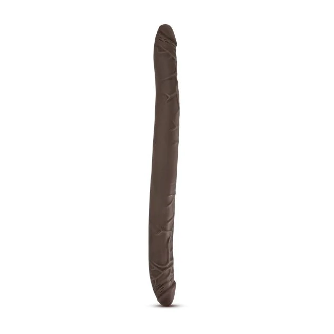 Dr Skin 16 Double Dildo Chocolate " - Shape & Texture