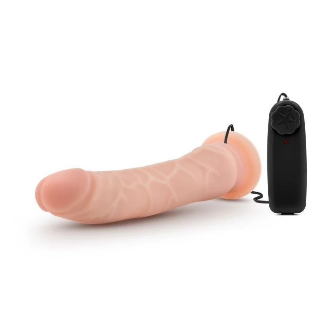 Dr Skin 8.5 Vibrating Realistic Cock W/suction Cup - Vibration Modes