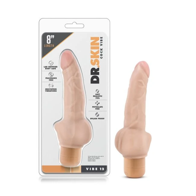 Dr Skin Cock Vibe #12 Beige - Specifications
