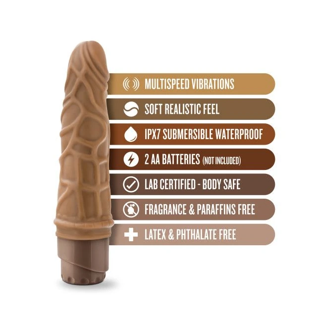 Dr Skin Cock Vibe #3 7.25 Mocha " - How It Feels