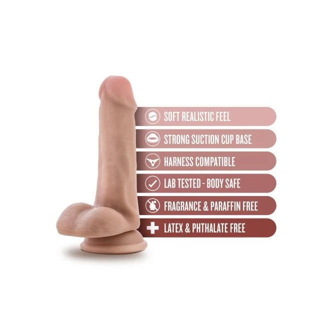 Dr. Skin Dr. Jeffrey Dildo W/ Balls - Design & Materials