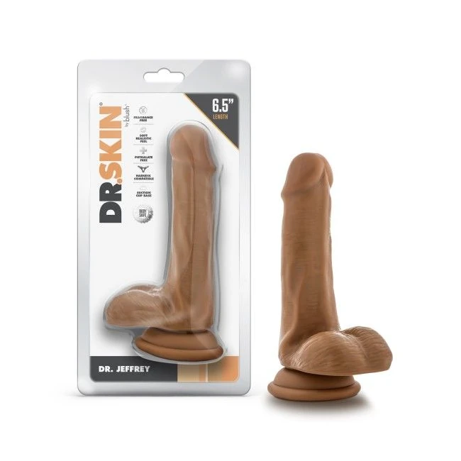 Dr. Skin Dr. Jeffrey Dildo W/ Balls - Overview