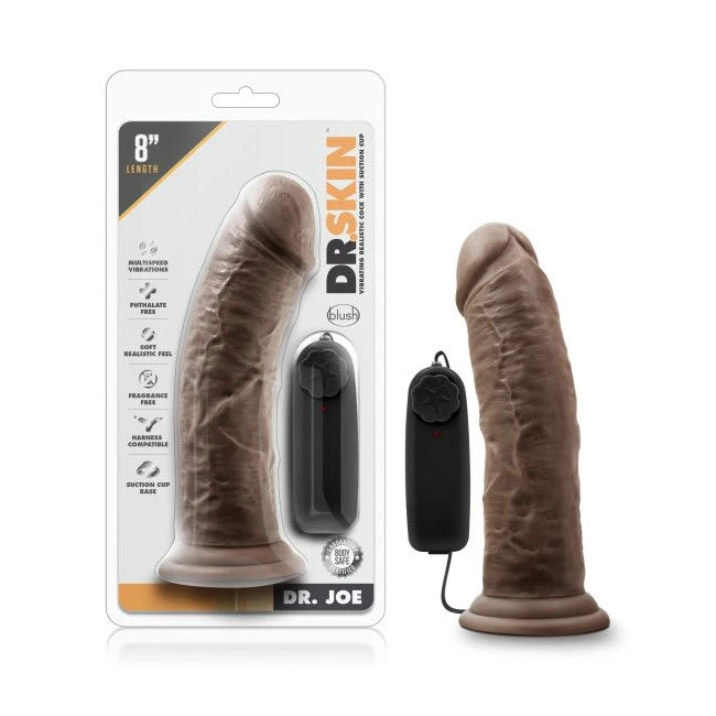 Dr Skin Dr Joe Vibrating Cock W/ Suction Cup - Product Overview