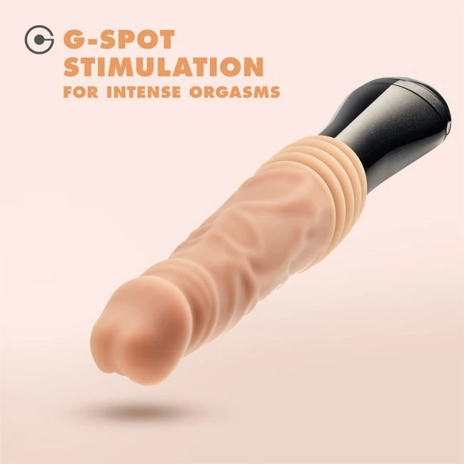 Dr. Skin Dr. Knight Thrusting Gyrating Vibrating Dildo Beige - Specifications
