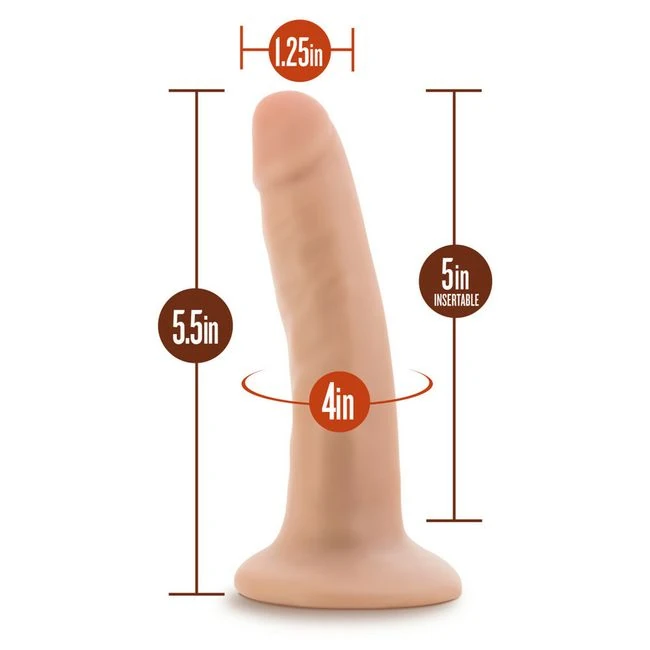 Dr Skin Dr Lucas 5 in Dong W/ Suction Cup Vanilla - Usage & Care
