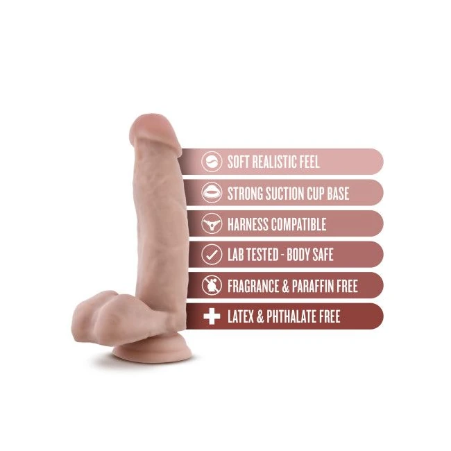 Dr. Skin Dr. Mark Dildo W/ Balls - Realistic Design and Materials