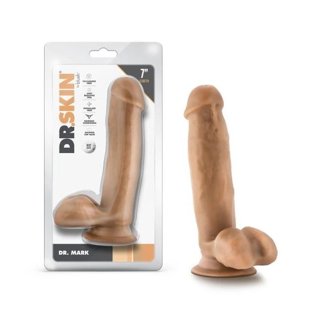 Dr. Skin Dr. Mark Dildo W/ Balls - Product Overview