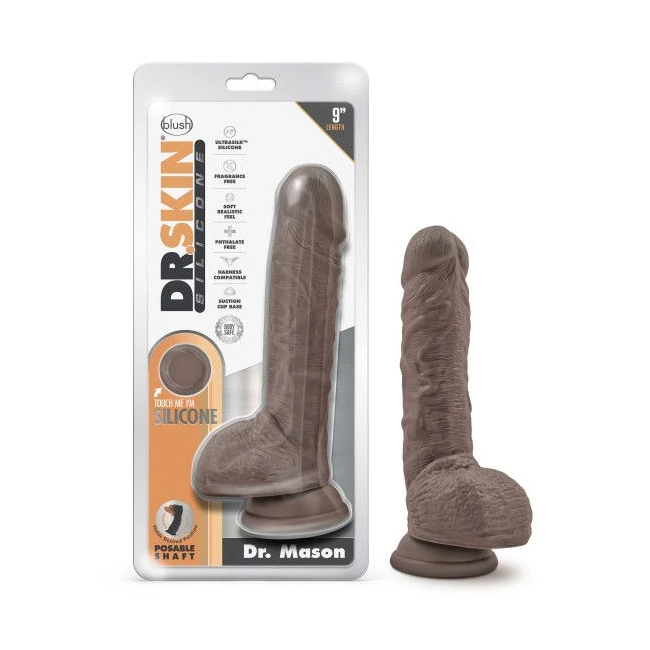 Dr Skin Dr Mason Dildo W/ Suction - Shape & Texture