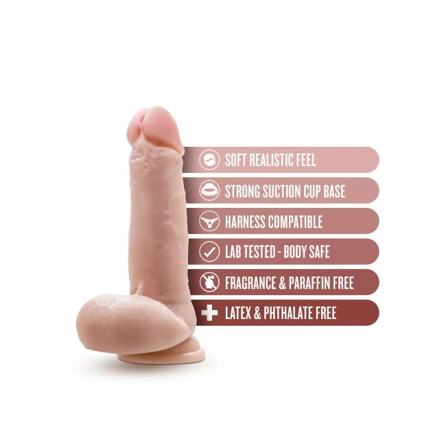 Dr. Skin Dr. Paul Dildo W/ Balls - Shape & Texture