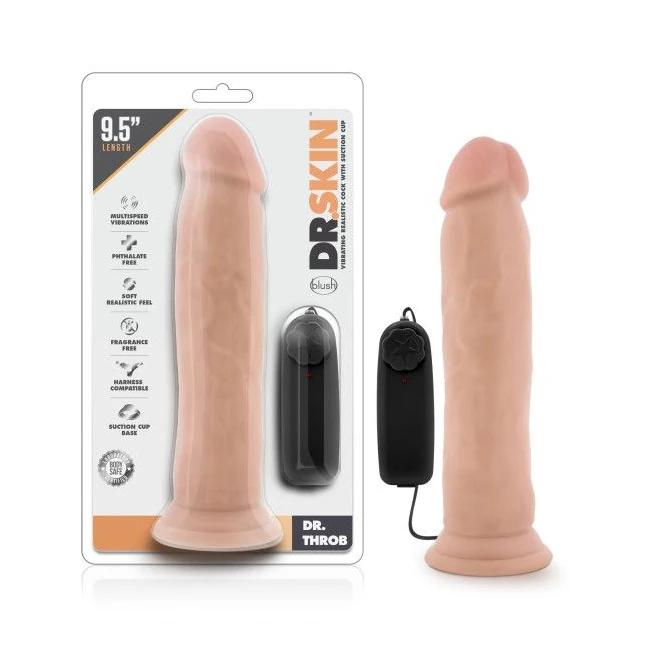Dr Skin Dr Throb Vibrating Cock W/ Suction Cup - How It Feels