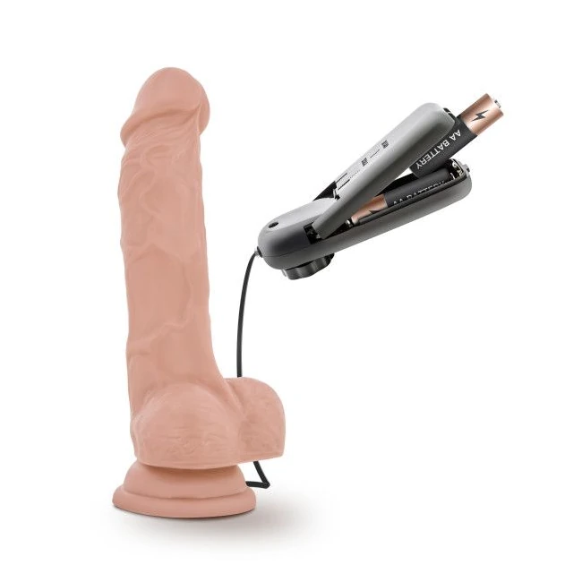 Dr Skin Dr Tim 7.5in Vibrating Cock W/ Suction Cup Vanilla - Versatility & Compatibility