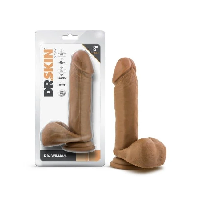 Dr. Skin Dr. William Dildo W/ Balls - Product Overview