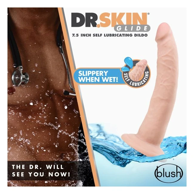 Dr Skin Glide Self Lubricating Dildo - Variations & Colors