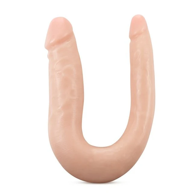 Dr Skin Mini Double Dong Vanilla - Shape & Texture