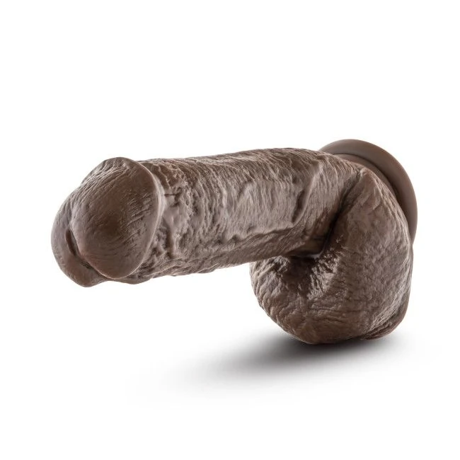 Dr Skin Mr D 8.5in Dildo W/ Suction Cup Chocolate - Size & Compatibility
