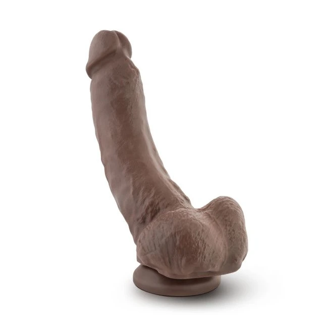 Dr Skin Mr Mayor 9 Dildo W/ Suction Cup Chocolate " - Shape & Texture