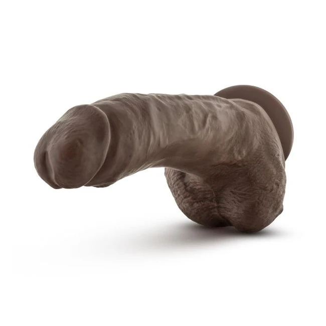 Dr Skin Mr Mayor 9 Dildo W/ Suction Cup Chocolate " - Material & Feel