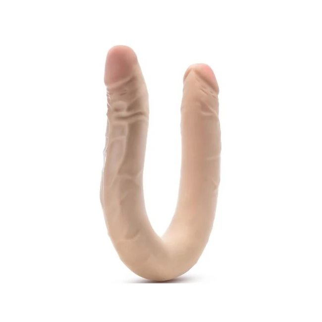 Dr Skin Plus - 16.5 Posable Double Dong - Beige " - Shape & Texture