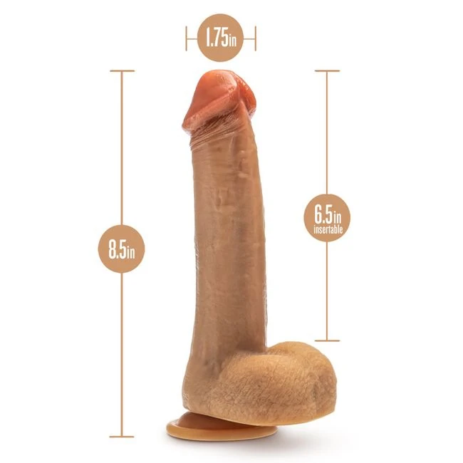Dr Skin Silicone Dr Phillips 8.5in Thrusting Dildo Tan - Power & Performance