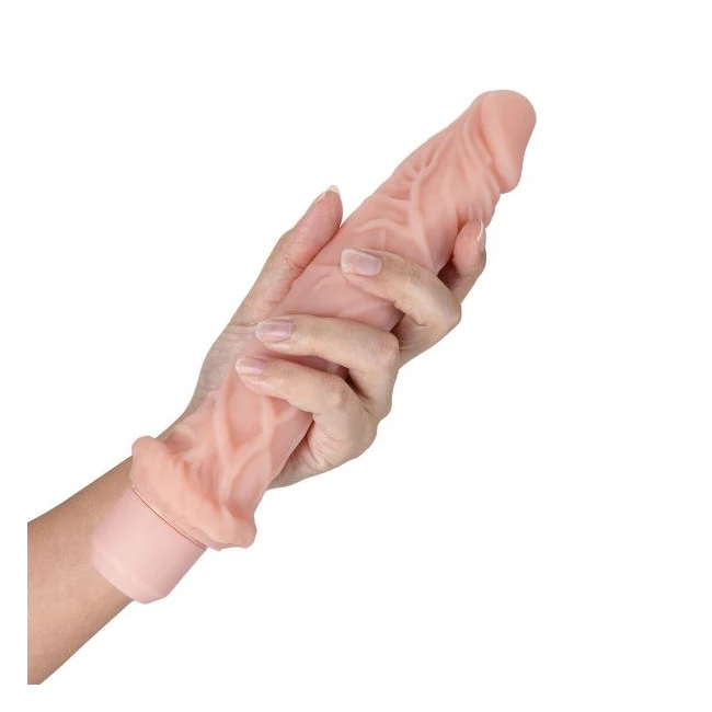Dr. Skin Silicone Dr. Richard 9in Vibrating Dildo Beige - Specifications