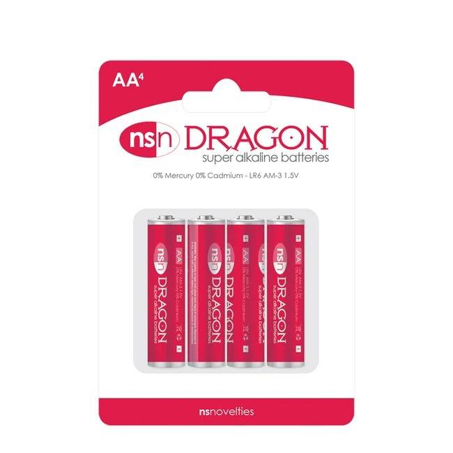 Dragon 4pk Alkaline Aa Batteries - Powerful and Reliable: Dragon 4pk Alkaline AA Batteries