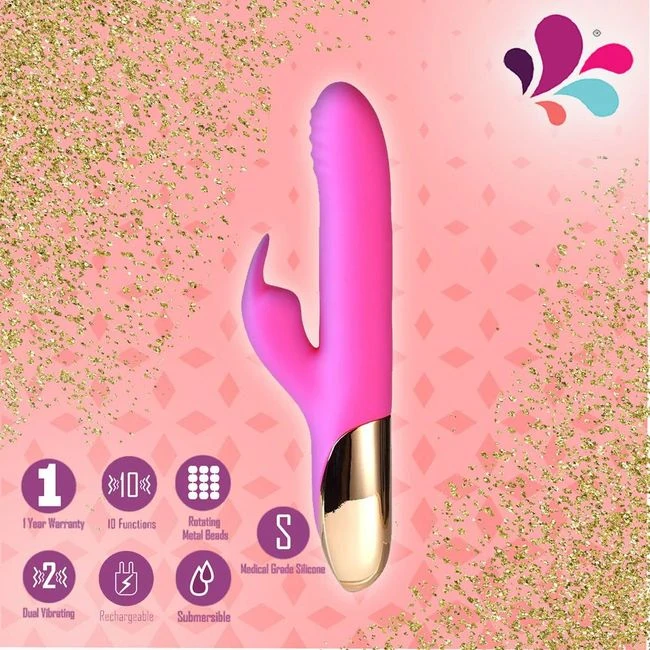 Dream Supercharged Silicone Rabbit Rechargeable Pink - Power & Performance