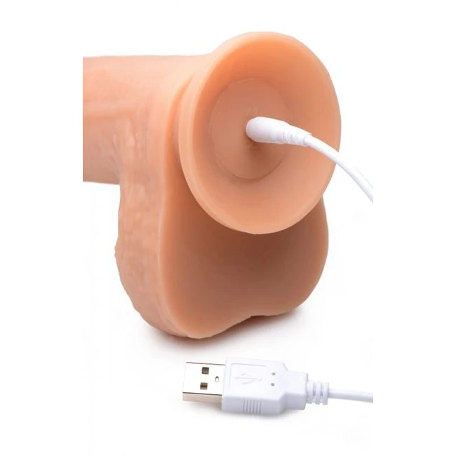 Strap U Real Thrust Thrusti & Vibrating Silicone Dildo W/ Remote Control - Vibration Modes and Thrusting Features