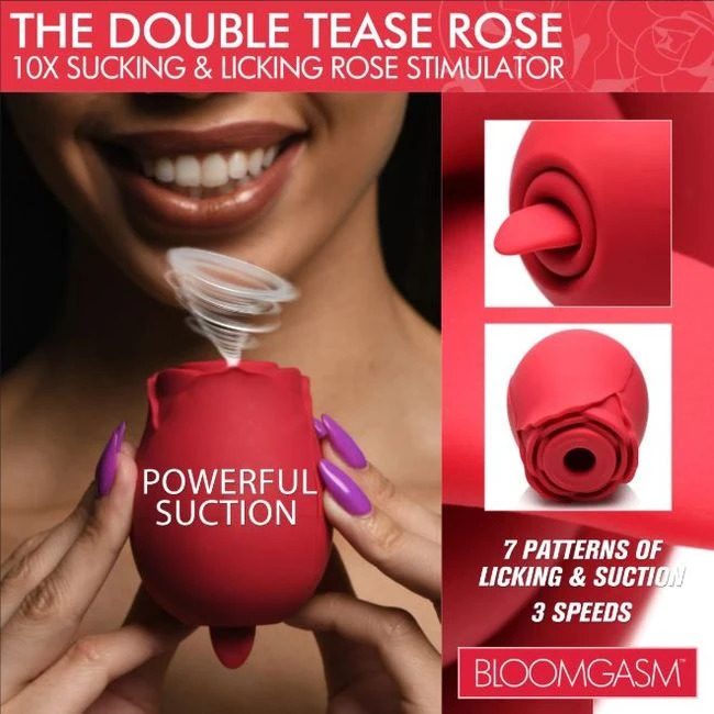 The Double Tease Rose 10x Sucking & Licking Rose Simulator - Materials and Design